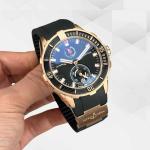 HK2814-ULYSSE NARDİN SİYAH KADRAN ROSE ERKEK KOL SAATİ