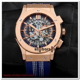 HK1579-HUBLOT CENEVE VENDOME SKELETON GOLD KASA ERKEK SAATİ
