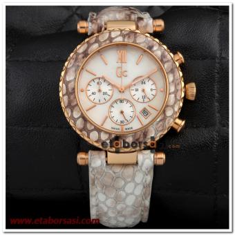 HK1593-GUESS COLLECTION KROKO BASKILI  BAYAN SAATİ