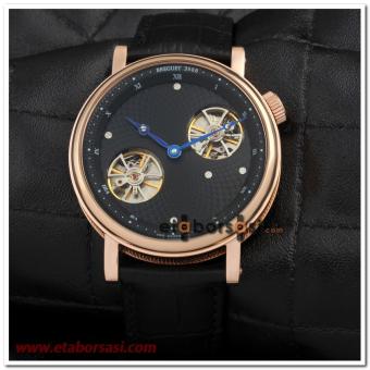 HK1625-BREGUET 3988 DOUBLE TOURBILLION SİYAH KADRAN