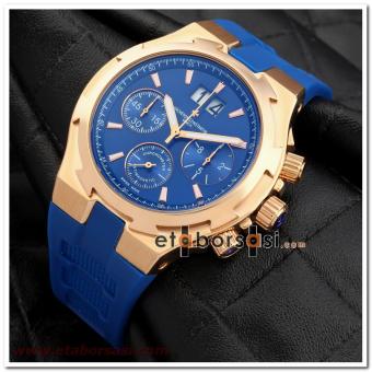 HK1845-VACHERON CONSTANTIN OVERSEAS LACİVERT ERKEK SAATİ