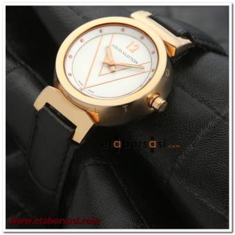 HK2153-LOUIS VUITTON GOLD BAYAN SAATİ