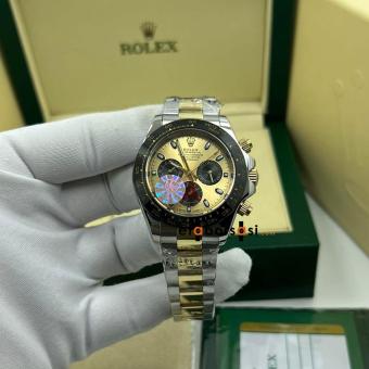 HK2621-ROLEX DAYTONA TWO TONE ERKEK SAATİ