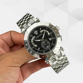HK3098-VERSACE SİLVER SİYAH KADRAN ERKEK KOL SAATİ