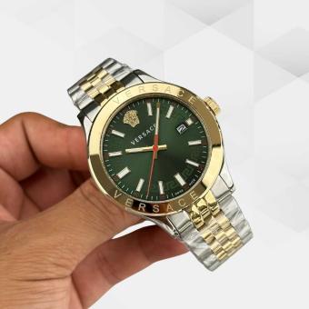 HK3104-VERSACE GOLD SİLVER YEŞİL KADRAN ERKEK KOL SAATİ