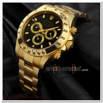 HK938-ROLEX DAYTONA GOLD REPLİKA ERKEK SAAT