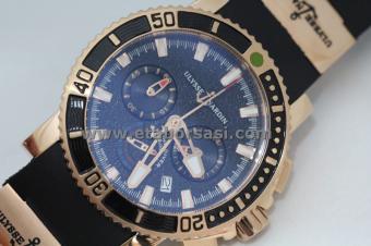 HK736-ULYSSE NARDIN MARINE DIVER ROSE