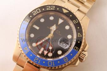 HK454-ROLEX GMT MASTER II GOLD