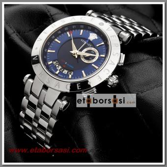 HK1401-VERSACE GÜMÜŞ KASA ERKEK KOL SAATİ