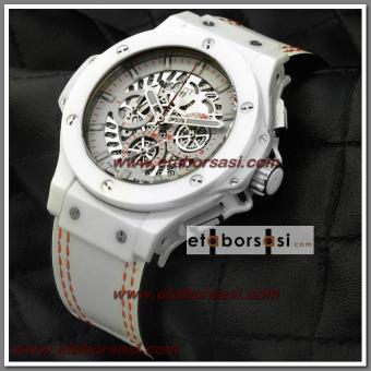 HK1489-HUBLOT BİG BANG BEYAZ SERAMİK KASA
