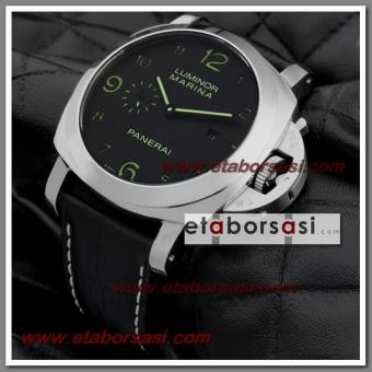 HK1428-PANERAİ LUMİNOR MARİNA GÜMÜŞ KASA ERKEK SAATİ