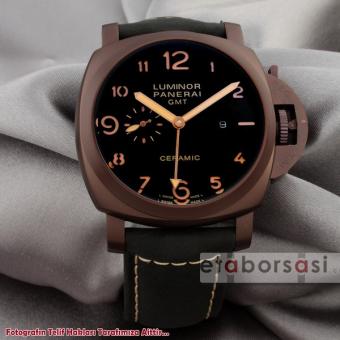 HK1065-PANERAİ LUMİNOR GMT CERAMİC BORDO KASA OTOMATİK