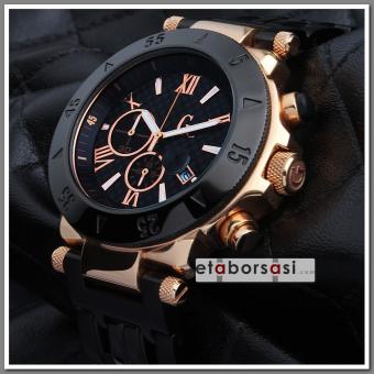 HK251-GUESS COLLECİTON ROSE GOLD SİYAH PVD METAL KORDON
