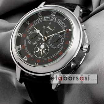 HK1136-PATEK PHİLİPPE GENEVE SKY MOON TOURBİLLİON GÜMÜŞ KASA