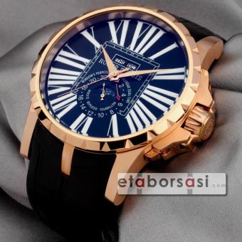 HK451-ROGER DUBUİS PERPETUAL CALENDER DUAL TİME GOLD OTOMATİK